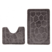 Коврик д/ванны 2 предм. ZALEL 55х85 серый Турция