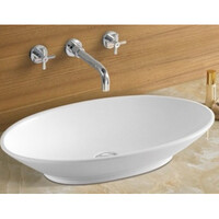 800-Е407 Фигурный умывальник накладной лодочка 625х440х140 MELANA