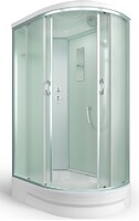 Душ. кабина ER351226L-C3-RUS 120*80*226см,зад.ст бел.стекло мат. 4 мм без г/м . пр.хром.3к. (поддон 26 см)