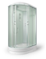 Душ. кабина ER351226R-C3-RUS 120*80*226см,зад.ст бел.стекло мат.4 мм без г/м пр.хром.3к. (поддон 26 см)