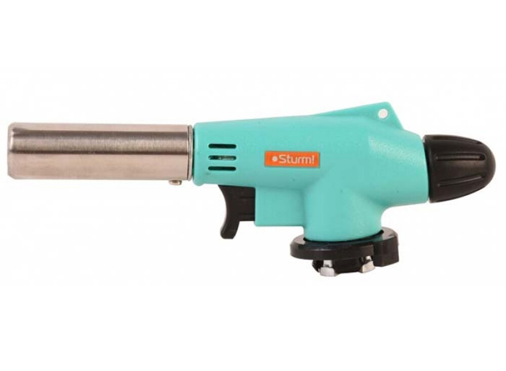 5015-KL-06 Горелка газовая, пьезоподж.(курок),керамика,рег.пламени,увелич. мощность, STURM!