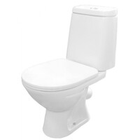 Унитаз-компакт Rosa "СКАНДИ" Люкс Белый, 2-х режимная арматура, Микролифт, антивсплеск, косой выпуск (г.Киров) СНЯТО