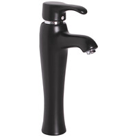 F001-СВК-М Смеситель д/умыв. КЕРАМИЧ. однорычажный с поворотн. изливом ЧЕРНЫЙ Матовый MLN ***