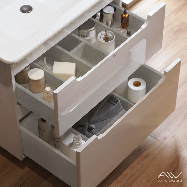 Тумба "BERTA - 85" под рак. "Дуглас-85" Белый Alavann