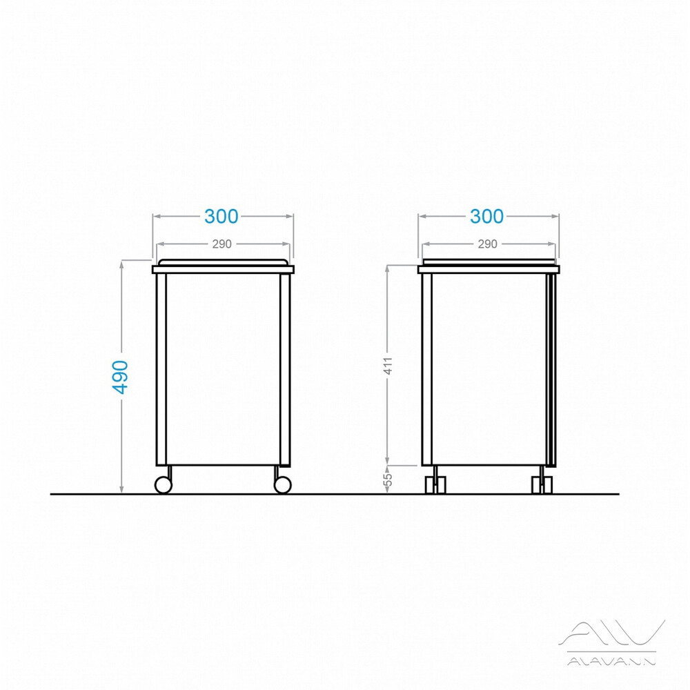 Пуф "UNIVERS 30" белый Alavann
