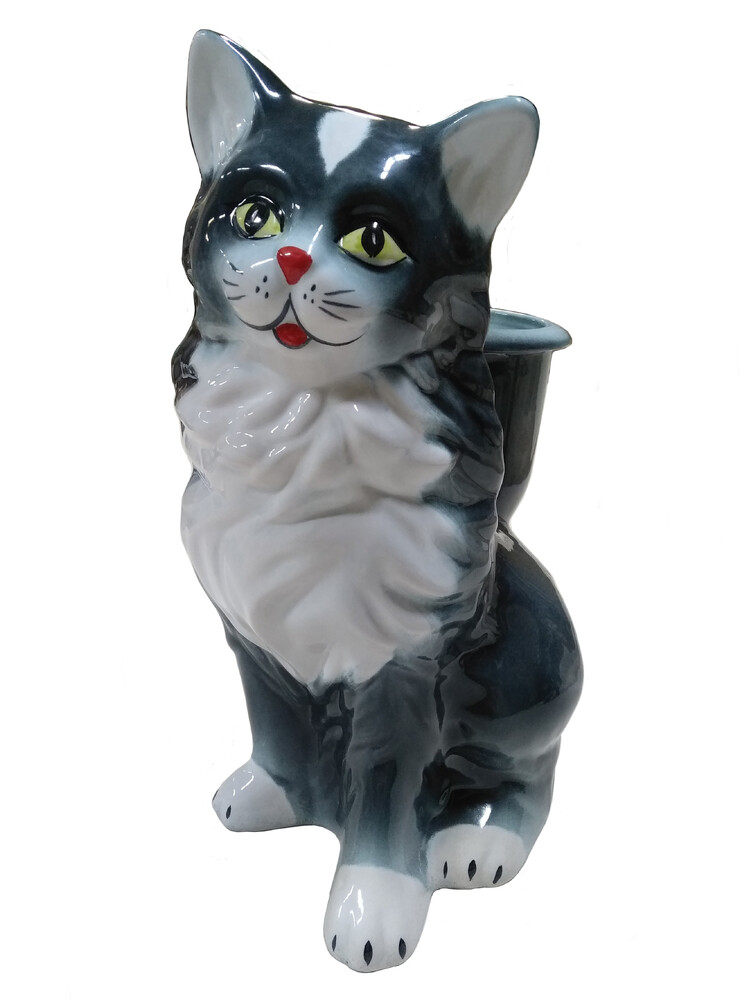 Подставка под ёрш (+ ершик) "Мурка" ЛЮКС