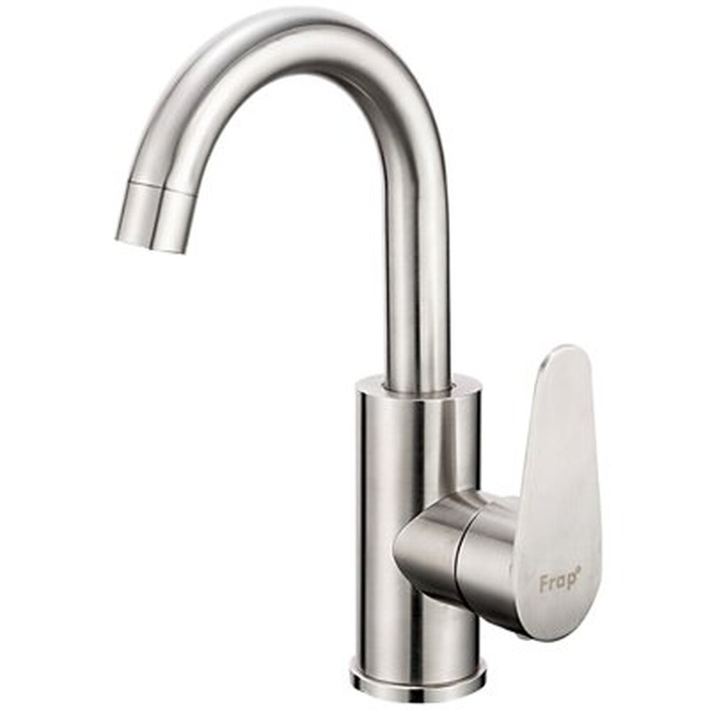 1348 Смеситель Кухня Frap шар d-35 на гайке НЕРЖАВЕЙКА