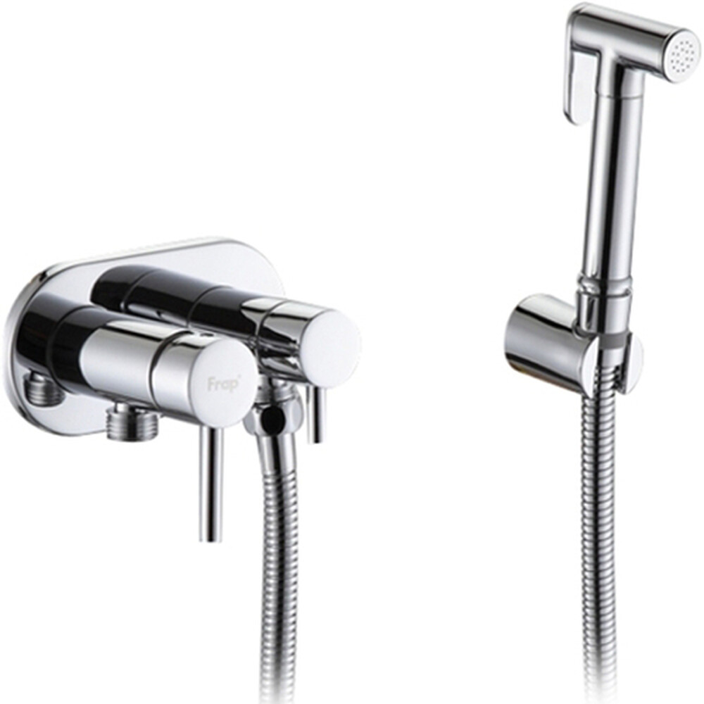  7508 Гигиенический душ со смесителем Frap, латунь-хром   СУПЕРЦЕНА !!!