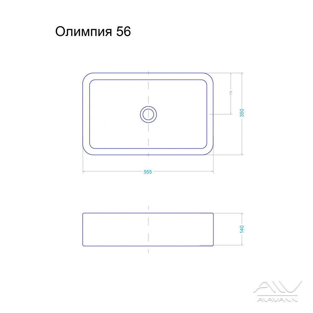 Тумба"STELLA- 100" под. рак. "Олимпия 56/Джой 46" Белый, столешница МДФ Alavann 