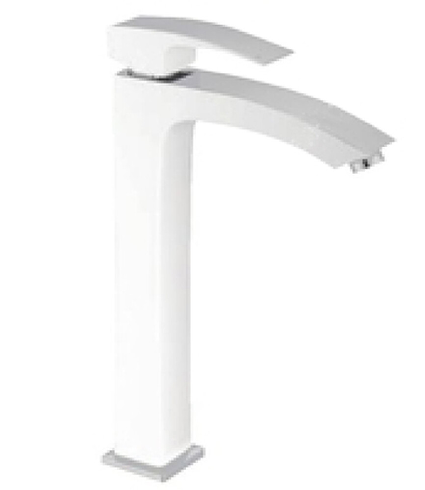 G1007-18 Смеситель Тюльпан GAPPO шар. d-35 на гайке ВЫСОКИЙ (бел/хром)