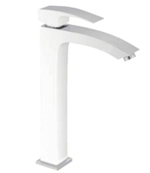 G1007-18 Смеситель Тюльпан GAPPO шар. d-35 на гайке ВЫСОКИЙ (бел/хром)