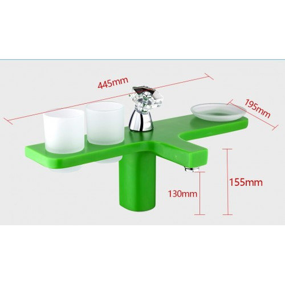 G1096-9 Cмеситель Тюльпан GAPPO d-35 (зеленый)