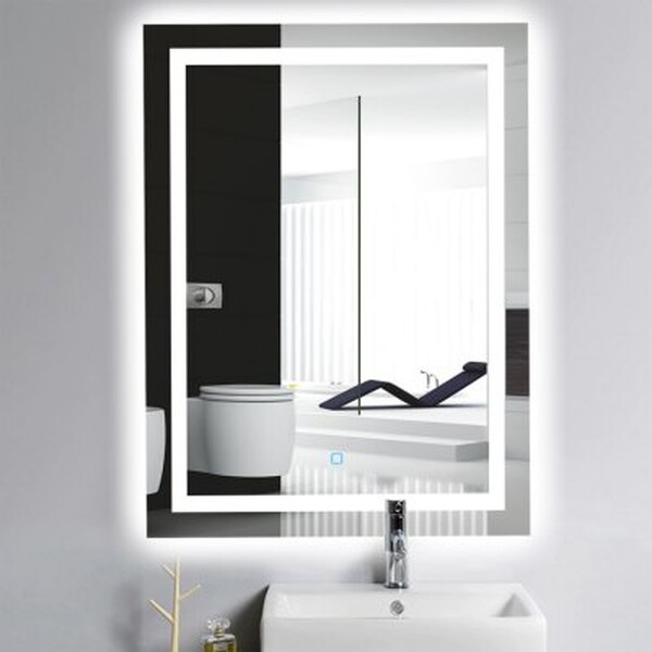  Зеркало для ванной комнаты (G601) GAPPO 60*80 с подсветкой   РАСПРОДАЖА !!!