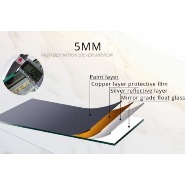  Зеркало для ванной комнаты (G602) GAPPO 60*80 с подсветкой   РАСПРОДАЖА !!!