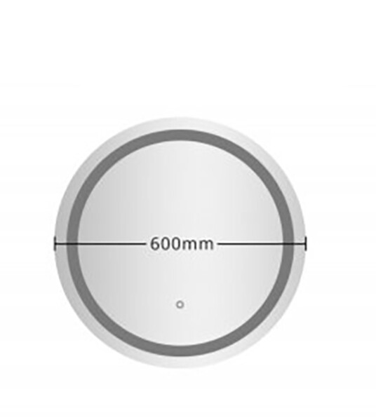 Зеркало для ванной комнаты (G603) GAPPO d-600mm с подсветкой РАСПРОДАЖА