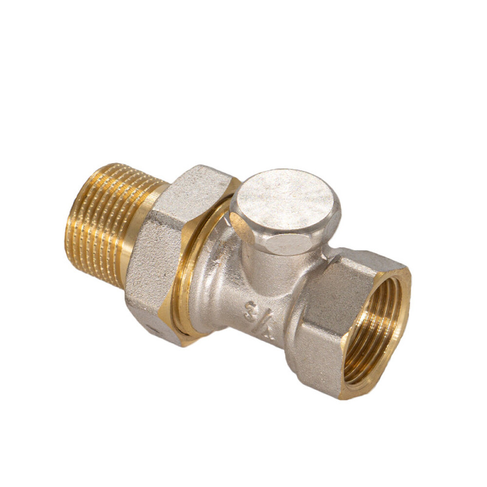 Запорный клапан для радиатора прямой 1/2" (нижний) СТМ ТЕРМО (CARSVL12)