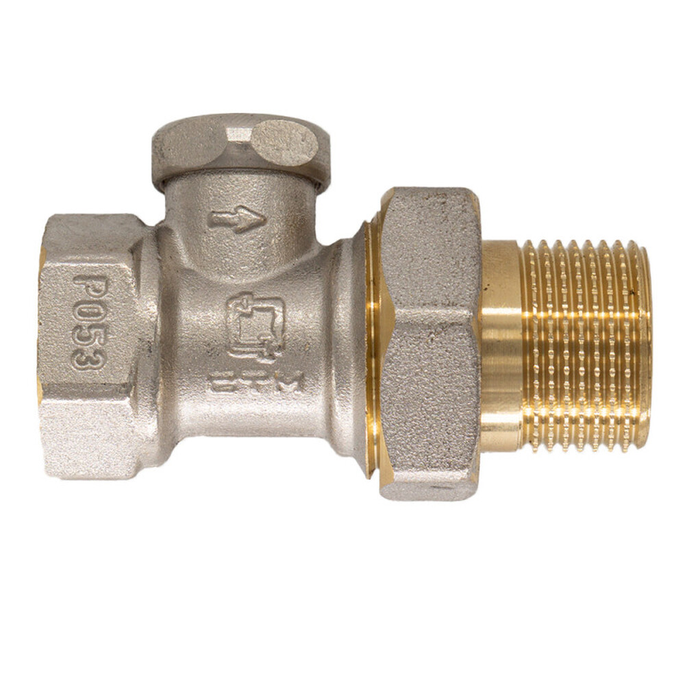 Запорный клапан для радиатора прямой 1/2" (нижний) СТМ ТЕРМО (CARSVL12)