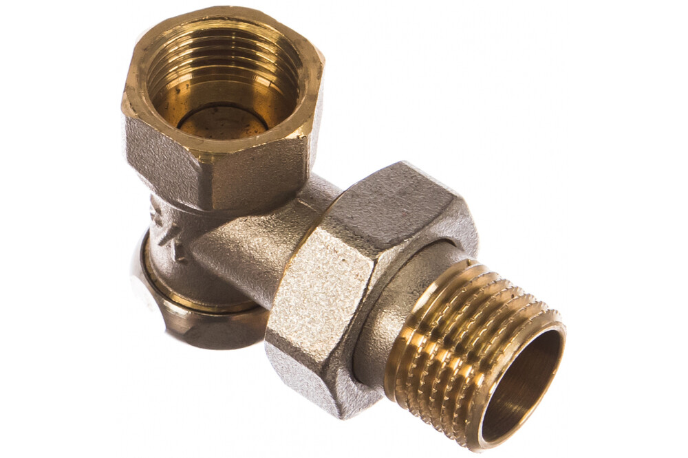 Запорный клапан для радиатора УГЛОВОЙ 1/2" (нижний) СТМ ТЕРМО (CARAVL12)
