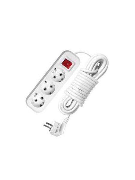 Эл-удлинитель 5м х 3Евророз. с выкл.