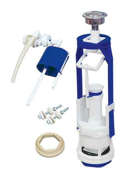 Арматура РБМ АС-16.2М боковая подводка, Кнопка металлизированная, универсальный клапан