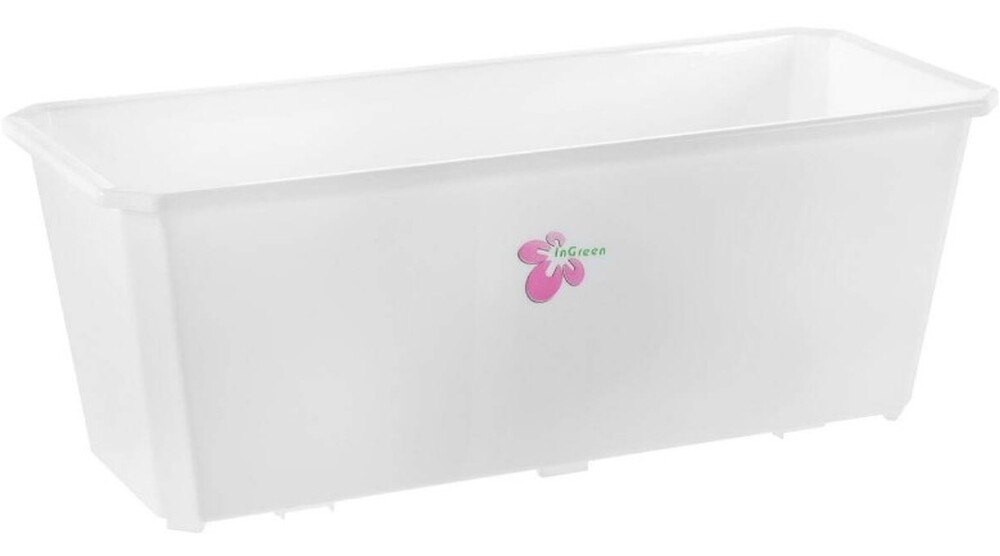 Ящик балконный 40см. Белый ING1805БЛ/221600629/01 РАСПРОДАЖА