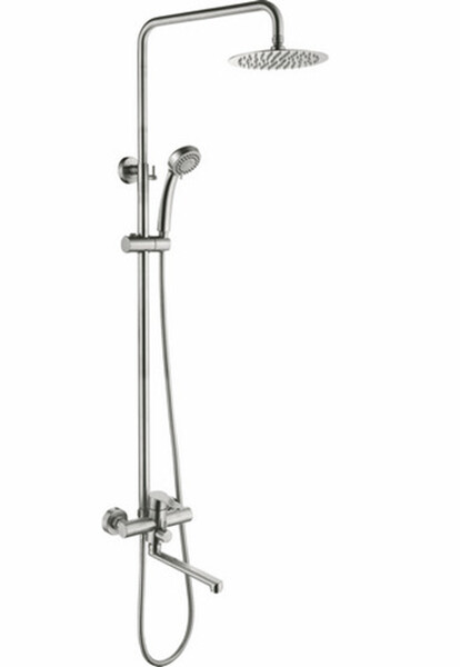 72403-1 Душевая система LEDEME с душевой стойкой d-35 тропическим душем,нерж сталь (сатин) 