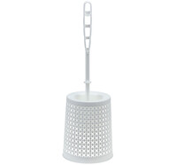 Ершик для унитаза на подставке ПИРУЛА Белый ("М-пластика") (М 5023)