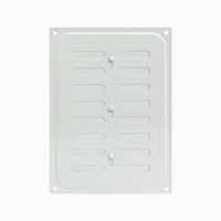 Решетка вентиляционная с заслонкой 165*240 белая