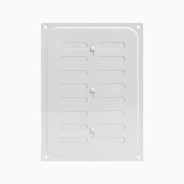 Решетка вентиляционная с заслонкой 165*240 белая