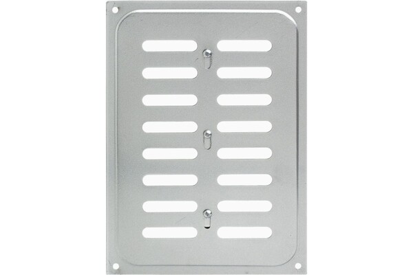 Решетка вентиляционная с заслонкой 165*240 хром