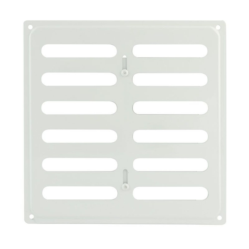 Решетка вентиляционная с заслонкой 200*200 белая