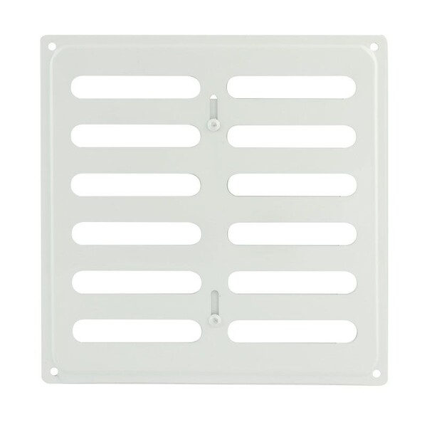 Решетка вентиляционная с заслонкой 200*200 белая