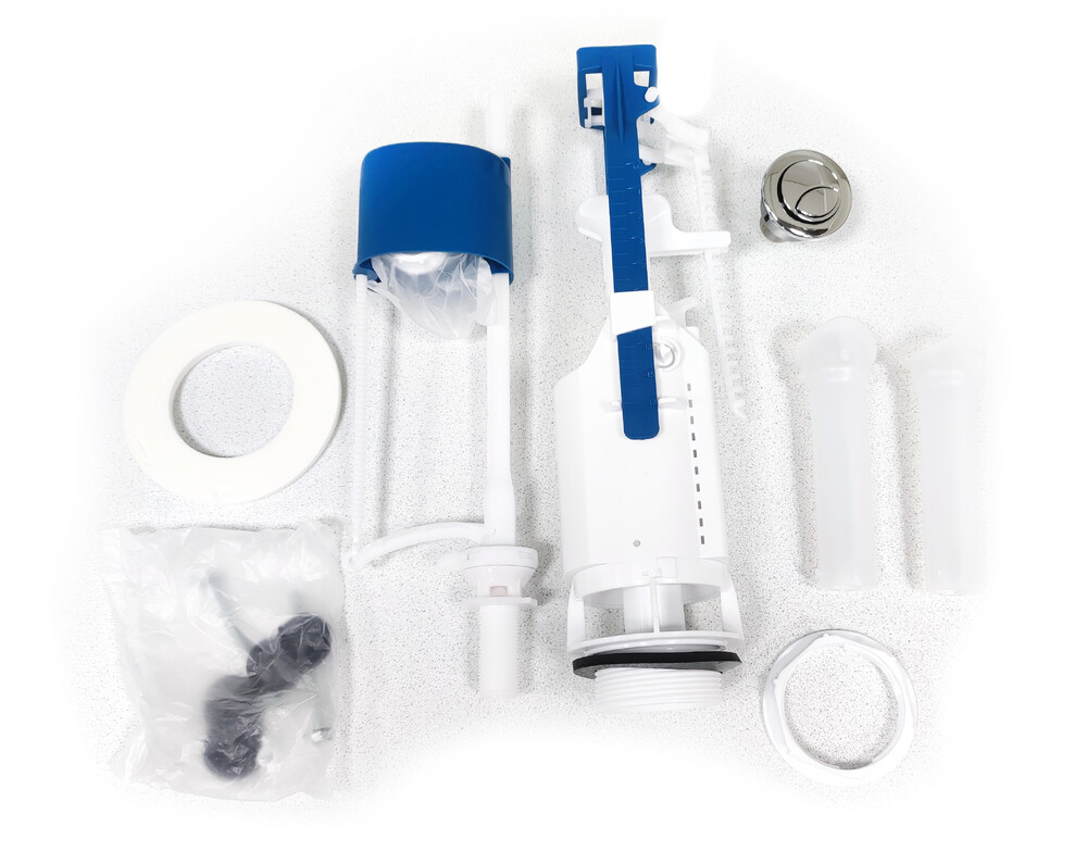 Арматура Псков "Уклад" ниж. подводка, хром кнопка, 2-х уров для ун.к. СКАНДИ г.Киров (77.57.70.3.2)