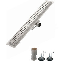 G86007-1 Трап-лоток GAPPO нерж 70*600мм (горизонтальный выпуск,ф40)  сухой затвор и гидрозатвор