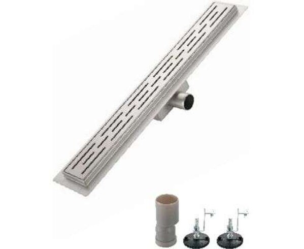 G88007-1 Трап-лоток GAPPO нерж 70*800мм (горизонтальный выпуск,ф40)  сухой затвор и гидрозатвор