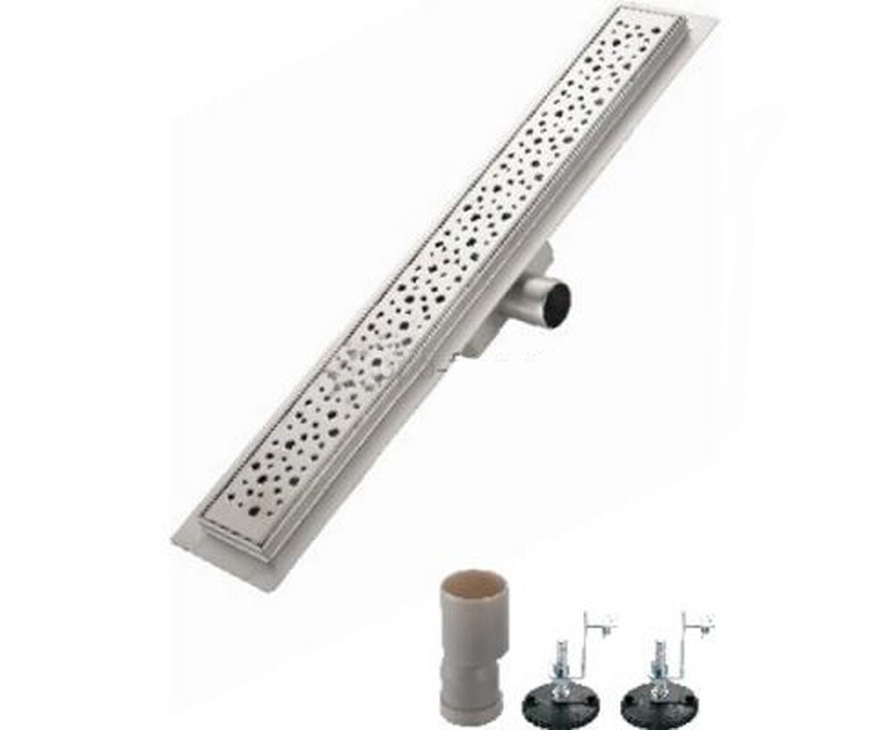 G85007-2 Трап-лоток GAPPO нерж 70*500мм (горизонтальный выпуск, ф40)  сухой затвор и гидрозатвор