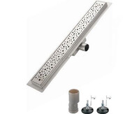 G85007-2 Трап-лоток GAPPO нерж 70*500мм (горизонтальный выпуск, ф40)  сухой затвор и гидрозатвор