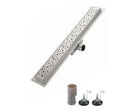 G86007-2 Трап-лоток GAPPO нерж 70*600мм (горизонтальный выпуск,ф40)  сухой затвор и гидрозатвор