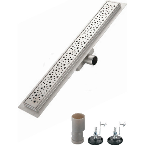 G87007-2 Трап-лоток GAPPO нерж 70*700мм (горизонтальный выпуск,ф40)  сухой затвор и гидрозатвор