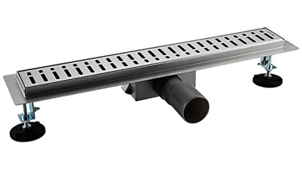 G85007-3 Трап-лоток GAPPO нерж 70*500мм (горизонтальный выпуск, ф40)  сухой затвор и гидрозатвор