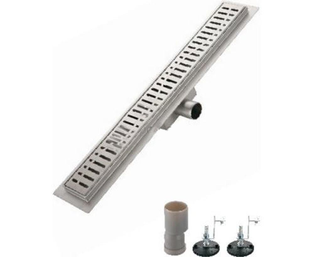 G87007-3 Трап-лоток GAPPO нерж 70*700мм (горизонтальный выпуск,ф40)  сухой затвор и гидрозатвор