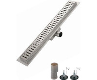 G87007-3 Трап-лоток GAPPO нерж 70*700мм (горизонтальный выпуск,ф40)  сухой затвор и гидрозатвор