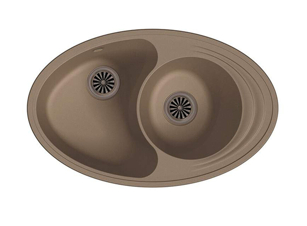 Мойка EWIGSTEIN Elegant W90KF 820*520 1.5 чаши +крыло (темно-бежевый)