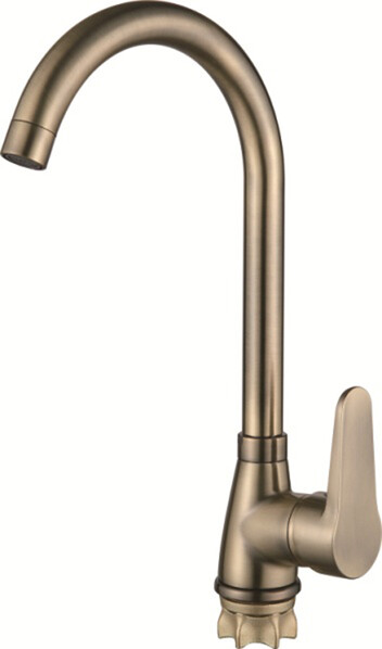 84012С Смеситель Кухня LOFFREY d-35 высокий, на гайке (бронза)