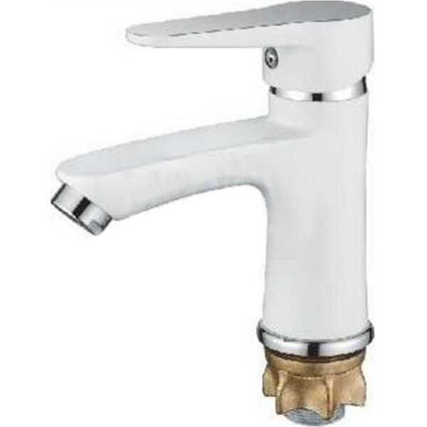 81012W Смеситель Тюльпан LOFFREY d-35 на гайке (белый)