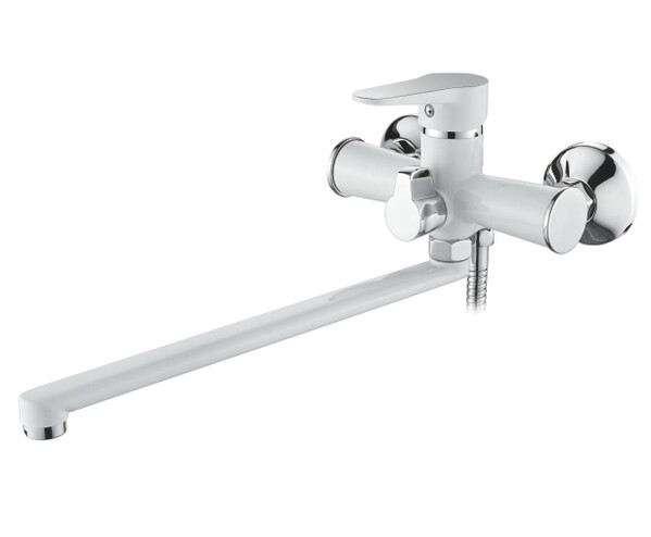 82212W Смеситель Ванна LOFFREY d-35 дл излив (белый)