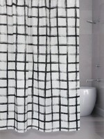Штора для ванн BATH 180х200 Sguares (чёрн.) (ch18116) (49)
