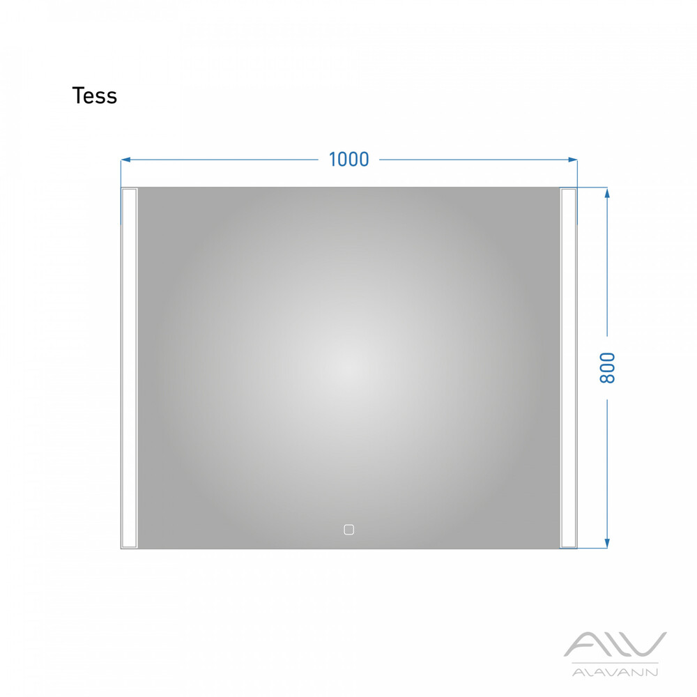Зеркало TESS 100 р-р: Alavann