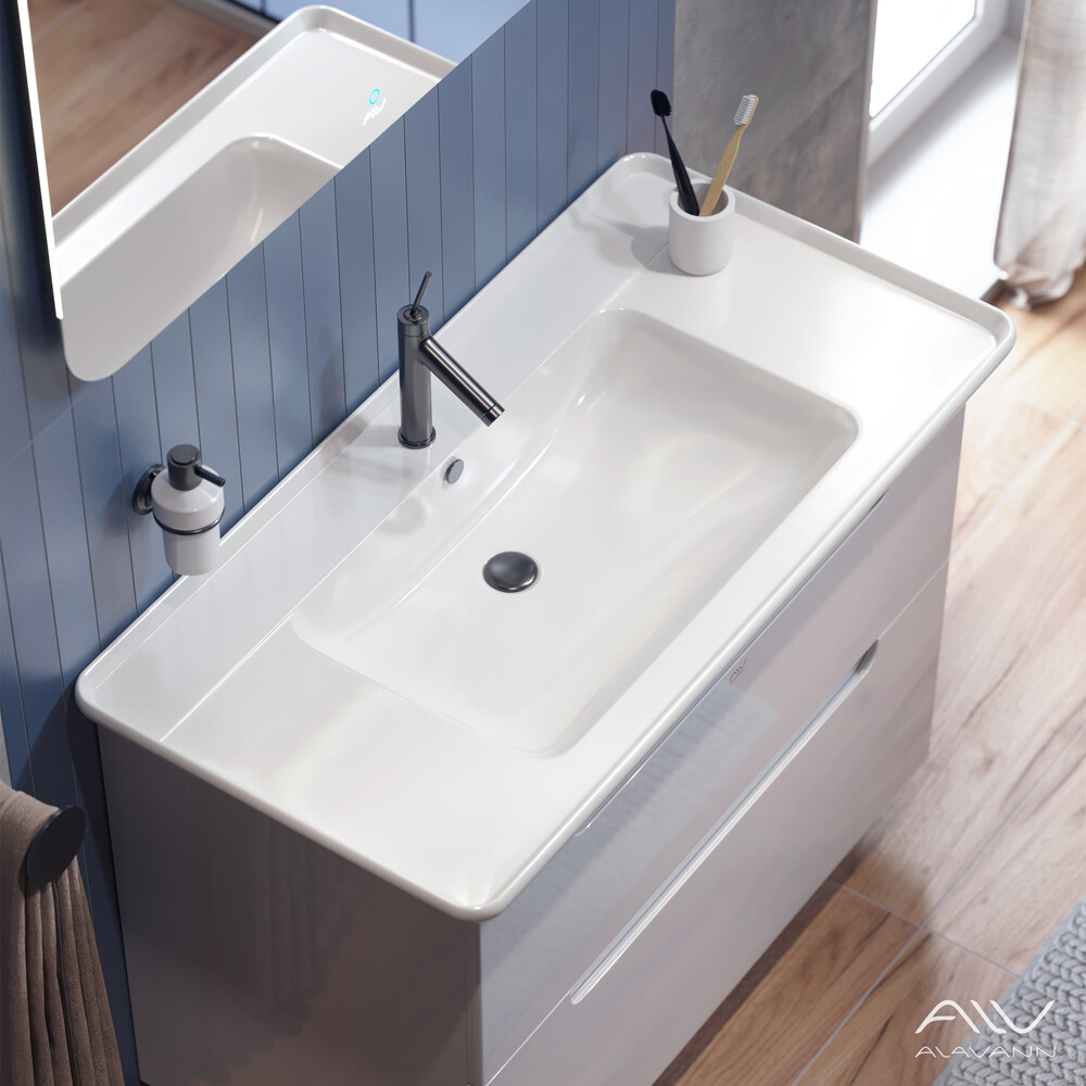 Тумба "BERTA - 105" под рак. "Дуглас-105" Белый Alavann