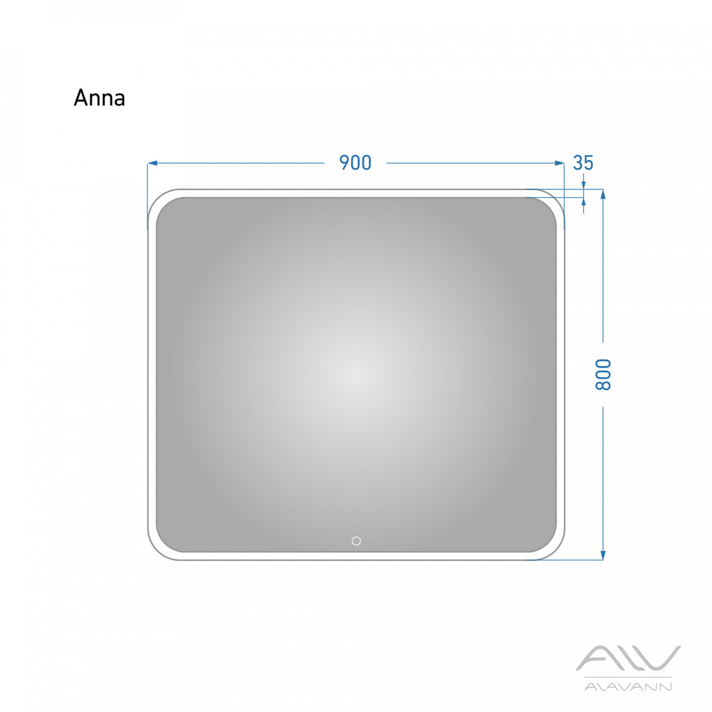 Зеркало ANNA - 90 Alavann